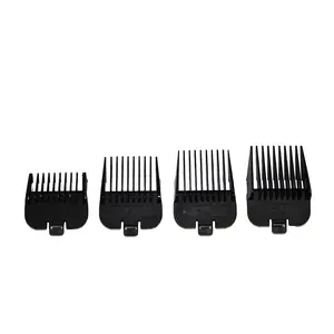 Andis 4 Piece Animal Comb Set; Sizes: 1/8", 1/4", 3/8", 1/2", Black, 21318, (pack of 4)
