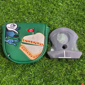 Cartoon Golf Push Rod Cover, Golf Putter, Half Round Head Protection Sleeve, Personalized Trendy Club Accessories, Golfing Essentials