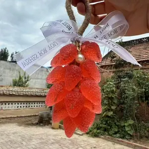 Handmade Crystal Strawberry Soap Birthday Gift Bathroom Decoration Soap String Creative Fun Personalized Souvenir
