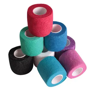 Self-Adhesive Elastic Bandage - Multi-Color Wrap Tape, Sporty Protective Gear for Sports and Outdoor Activities