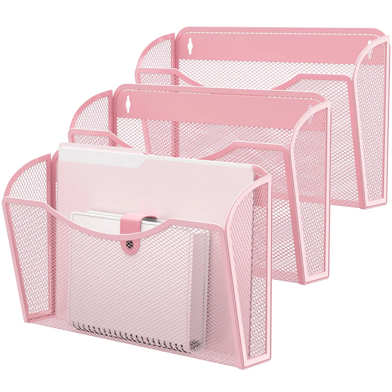 Wall File Organizer Hanging Mounted Folder Binder Holder Mail For Office Home And School Supplies
