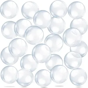 24 Pieces Clear Inflatable Beach Ball Under The Sea Party Decorations Sponge Mermaid Party Bubble Summer Pool Floating Ball Ocean Theme Supplies