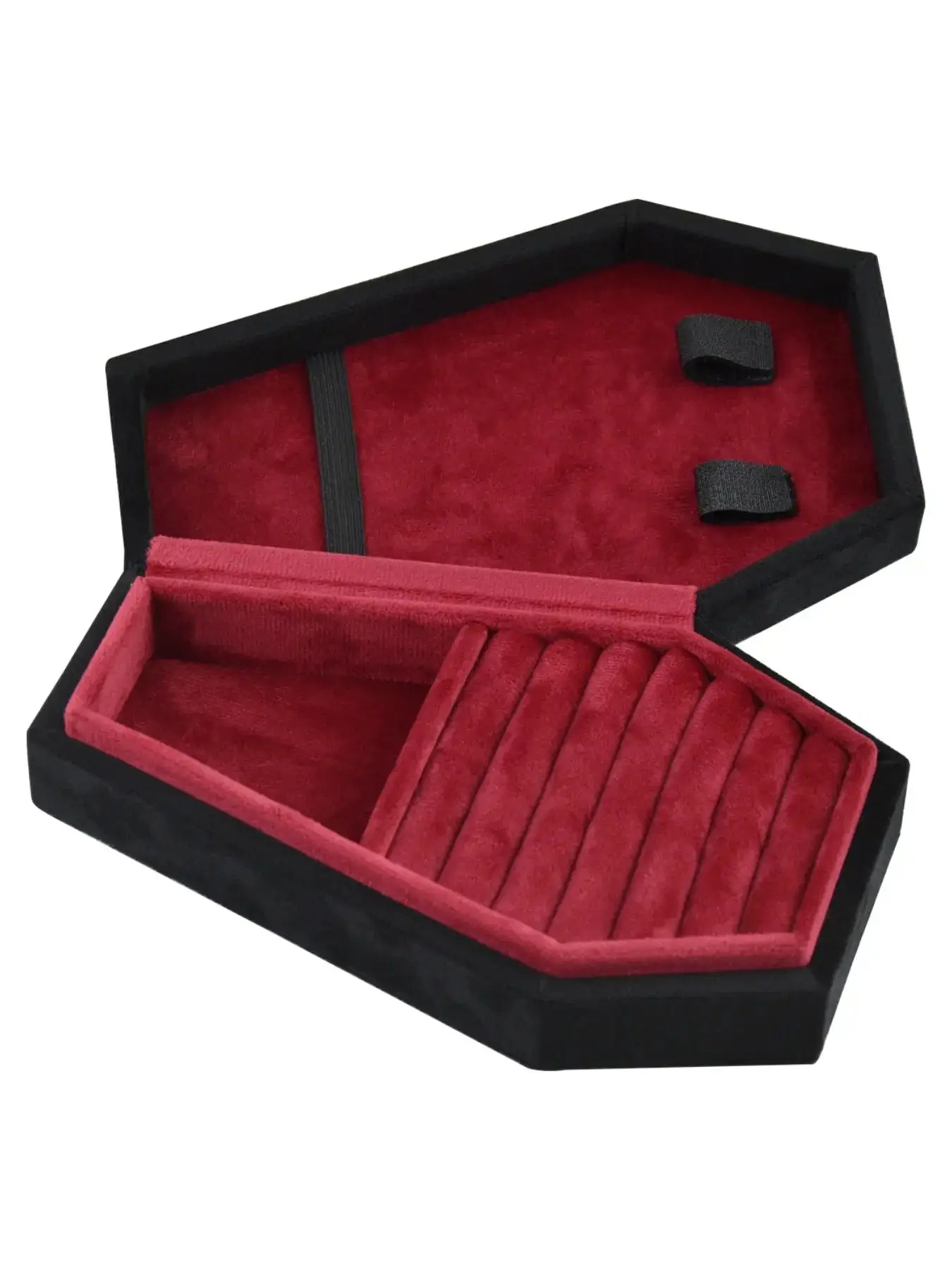 Velvet Design Jewelry Storage Box, Solid Color Jewelry Organizer, Portable Jewelry Display Box, Fashion Accessories for Women & Men