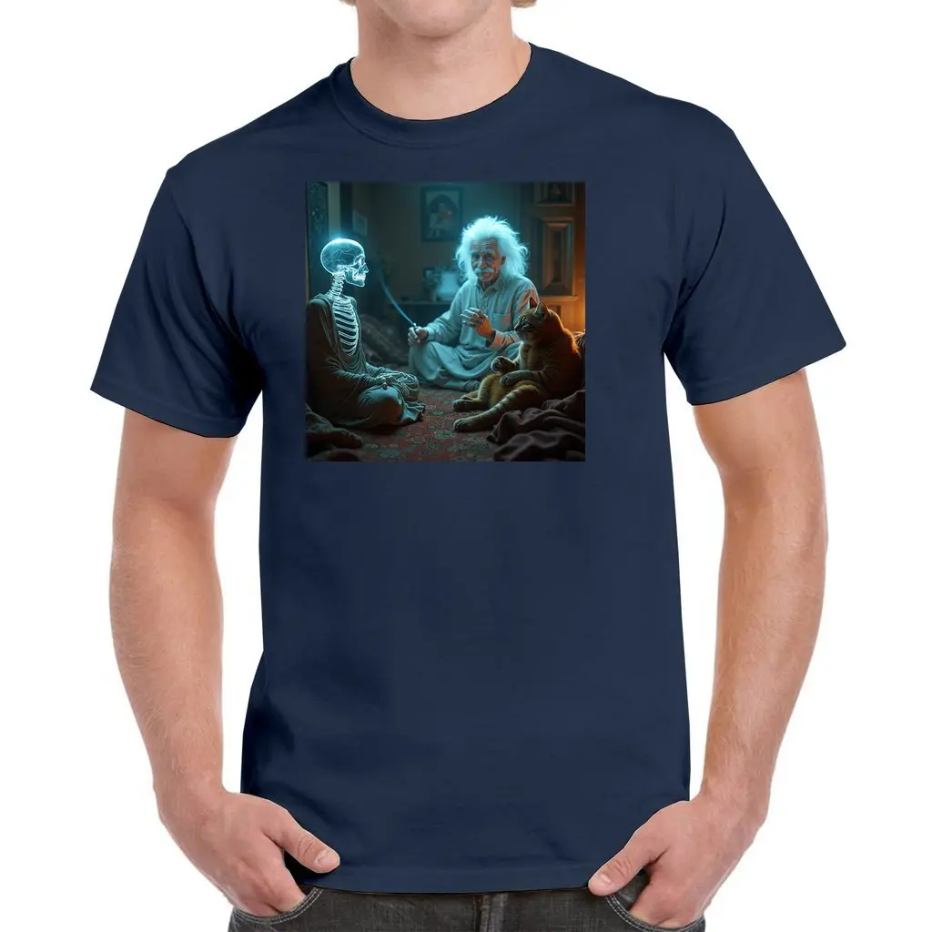 Don’t Harsh My Quantum Buzz -  A Schrödinger-style Pow Wow - Unisex Heavy Cotton T-Shirt