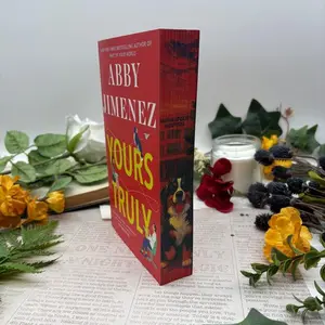 Abby Jimenez Yours Truly Paperback Book with Custom Designed Edges