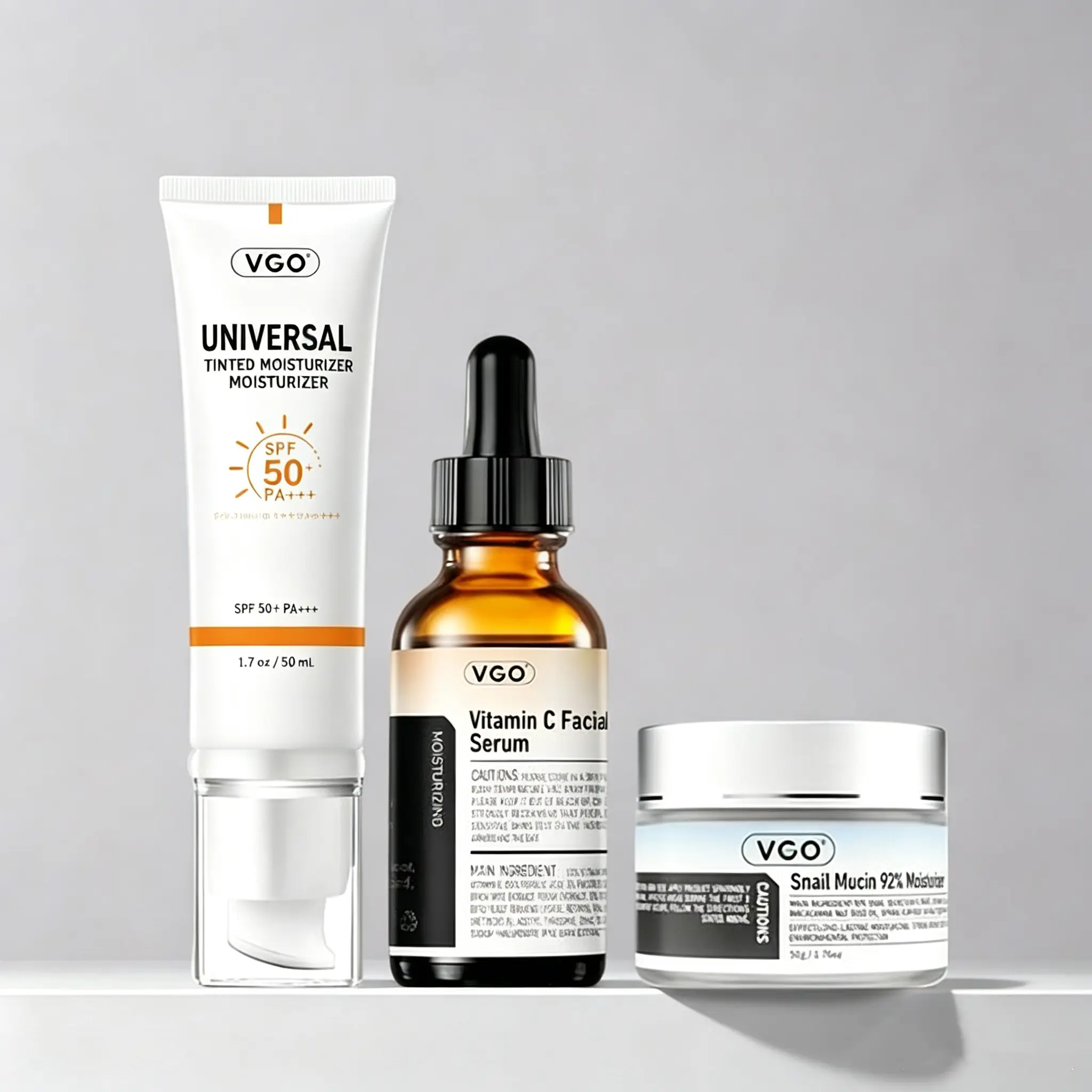 VGO Moisturizing Sunscreen SPF 50+ PA++++, Hydrating & Anti-Aging Facial Moisturizer with Skin Repair for All Skin Types, 48g, Hydrate, Broad Spectrum Spf, Radiant Skin
