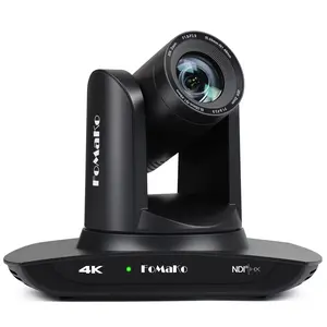 FoMaKo AI Auto Tracking HDMI PTZ Camera 20x Optical Zoom IP USB3.0 HDMI PTZ Camera for Church Services Worship Education, PoE 1080P60 FMK12UH Pro(20x)-B Black