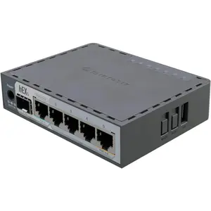 hEX S (2025) E60iUGS A compact, affordable wired router featuring a 2.5G SFP port, 5x Gigabit Ethernet, PoE out, USB, and a  -core CPU