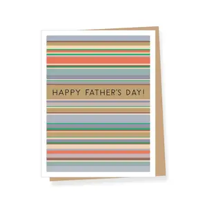Modern Stripes Father's Day Card