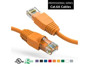 Nippon Labs 60CAT6A-6OR 6 ft Cat Cat6A Orange Shielded 60CAT6A-6OR