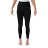Women's Fleece-Lined Spandex Leggings - 2-Inch Waistband, Full Length, Polyester Blend, Thermal, Fitted, Body Shaping, Lightweight Warmth, Plus Size (L/XL,1X/2X,2X/3X), Athleisure Fitness Bottoms, Cold Wash Only, No Bleach