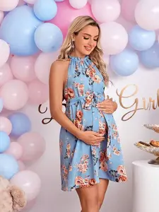 Maternity Nursing Dress | Floral Print | Baby Shower Ready
