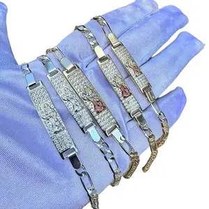 Santa Muerte Diamond Esclava Bracelet