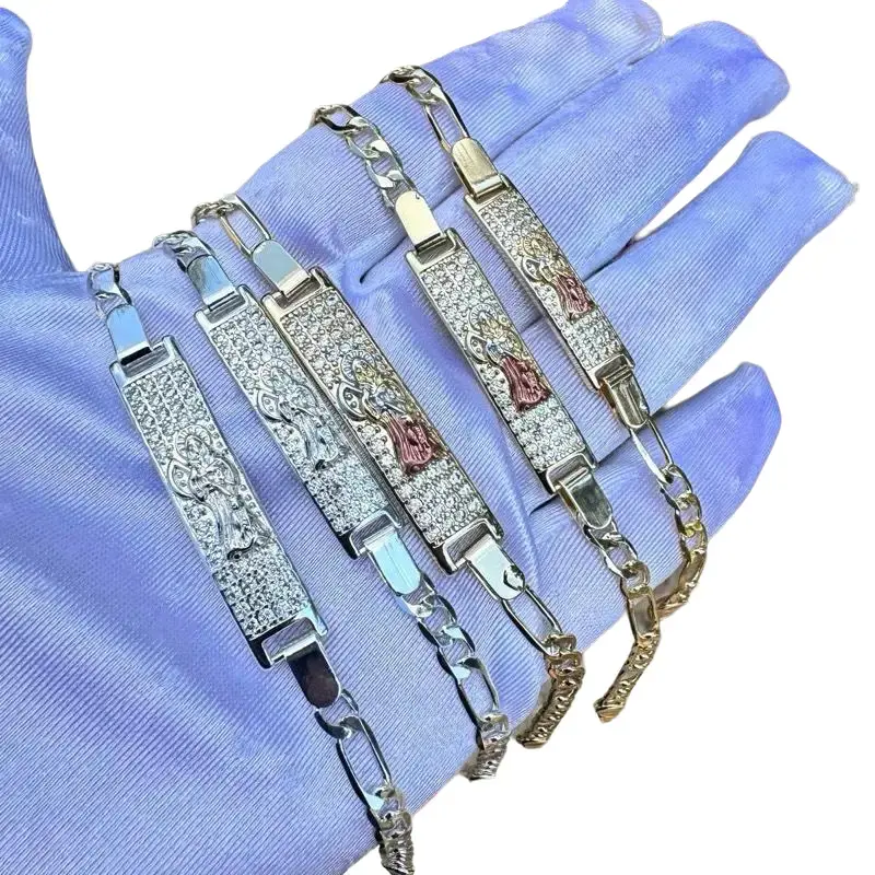 Santa Muerte Diamond Esclava Bracelet