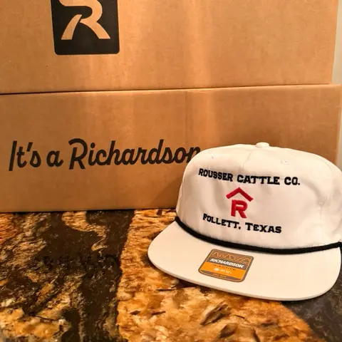 Rousser Cattle Co. Hat w/ Rafter R. Richardson 256