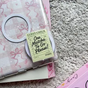 Cute Matcha To Go Quote Magsafe Phone Grip – Magnetic Pop Socket & Kickstand – Aesthetic Coffee Lover Gift