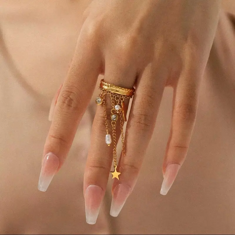 JC adjustable ring stainless stell