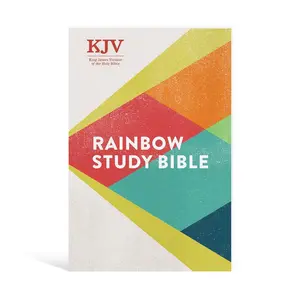 KJV Rainbow Study Bible, Hardcover, KJV Holy Bible, Black Letter, Pure Cambridge Text, Color Coded, Bible Study Helps, Reading Plans, Full-Color Maps, Easy to Read Bible MCM Type Hardcover