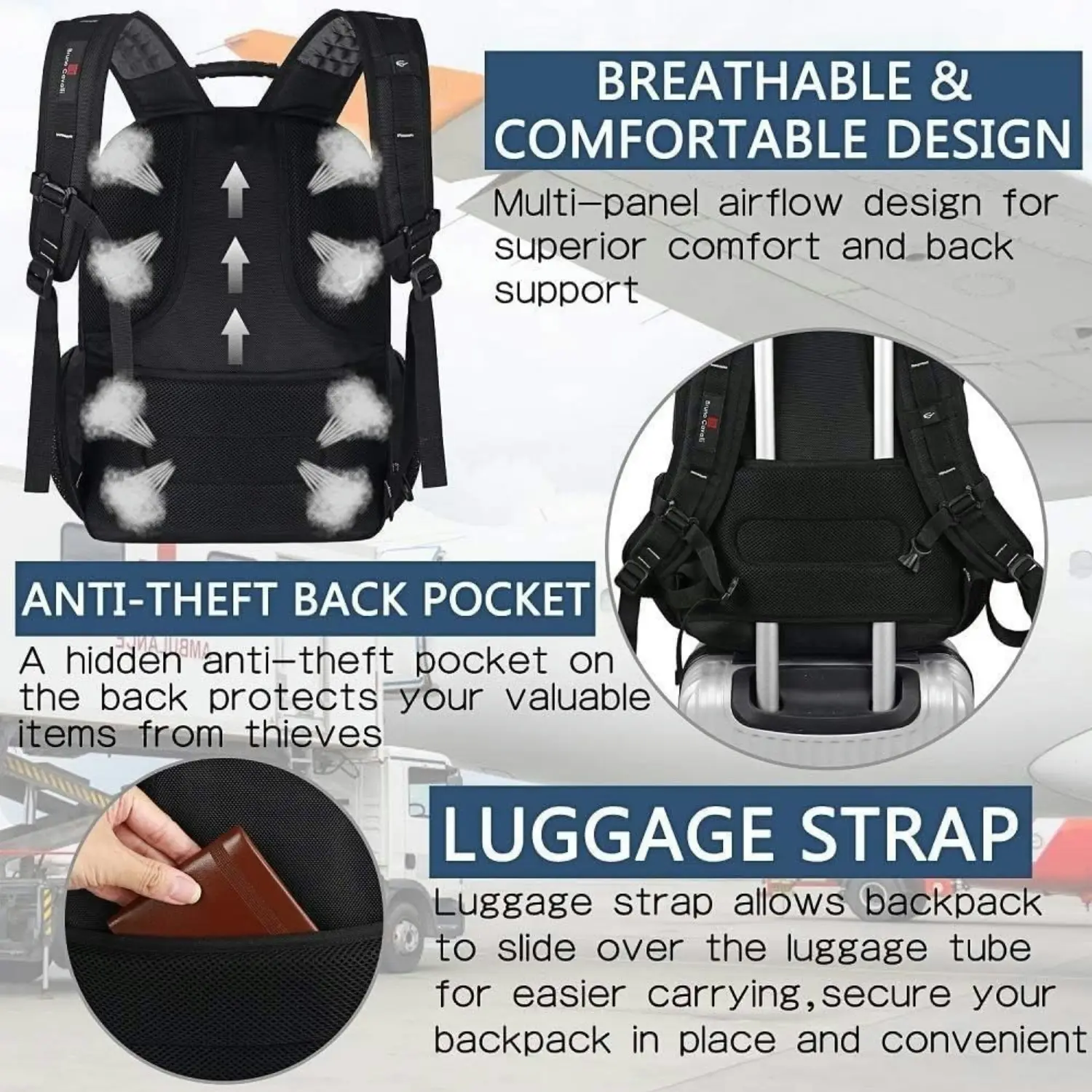 Bruno Cavalli 17" Laptop Backpack #18335 Water Resistant Business Travel College Work Bag with Padded Compartment & USB Port #Summervibes,summerwins - TikTok Shop Bruno Cavalli 17" Laptop Backpack #18335 Water Resistant Business Travel College Work Bag with Padded Compartment & USB Port #Summervibes,summerwins - TikTok Shop