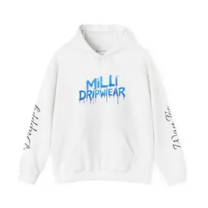 Milli Dripwear Hoodie (Way to Dripppy) Trendsetting Comfort Sweatshirt, Streetwear Style, Eco-Friendly Fashion, Festival Apparel.