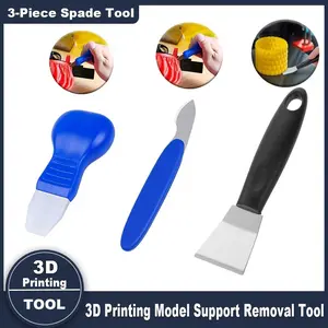3D Printer Stand Removal Tool Set, 3-Piece Kit for Pla Abs UV Cured Model Materials, Essential 3D Printer Accessories
