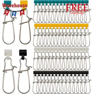 60 Pcs Fishing Line Sinker Slides Catfishing Rig (4 Colors)