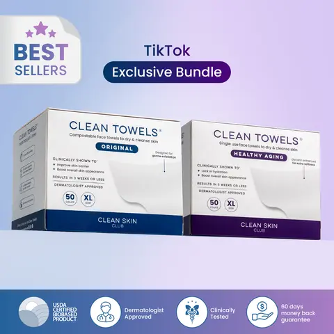 Best Seller Bundle 100 Towels: 50 Clean Towel + 50 Healthy Aging
