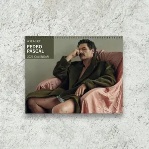 Pedro Pascal 2026 Wall Calendar Planner, Unique Holiday Gift, Celebrity Crush Me