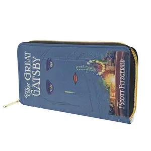 The Great Gatsby Book Wallets, Book Clutch, Book Lover Gift, Best Holiday Gifts, Purple Purse Bag, Charlotte Bronte, Zip Around Wallet