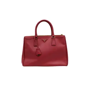 Pre-owned PRADA leather Shoulder Bags Saffiano Lux Galleria Double Zip Tote Bag (JMG00014)
