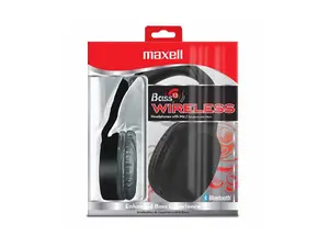 Maxell Bass 13 Wireless Headphone with Mic, Black 199793