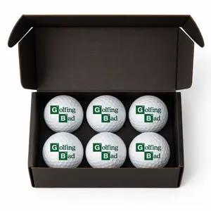 Golfing Bad Funny Golf Balls – 6 Pack | Breaking Bad Inspired Gift for Golfers
