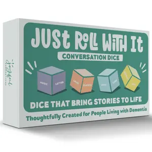 Dementia Conversation Dice for Seniors | Just Roll With It Conversation Dice ️A Dementia Activity for Families & Caregivers