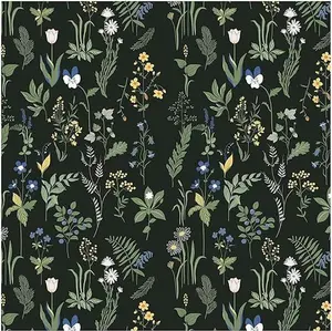 Removable Peel and Stick Wallpaper Boho 17.5 x 118 in Floral for Bedroom Bathroom Easy Peel Off Stick on Wallpaper