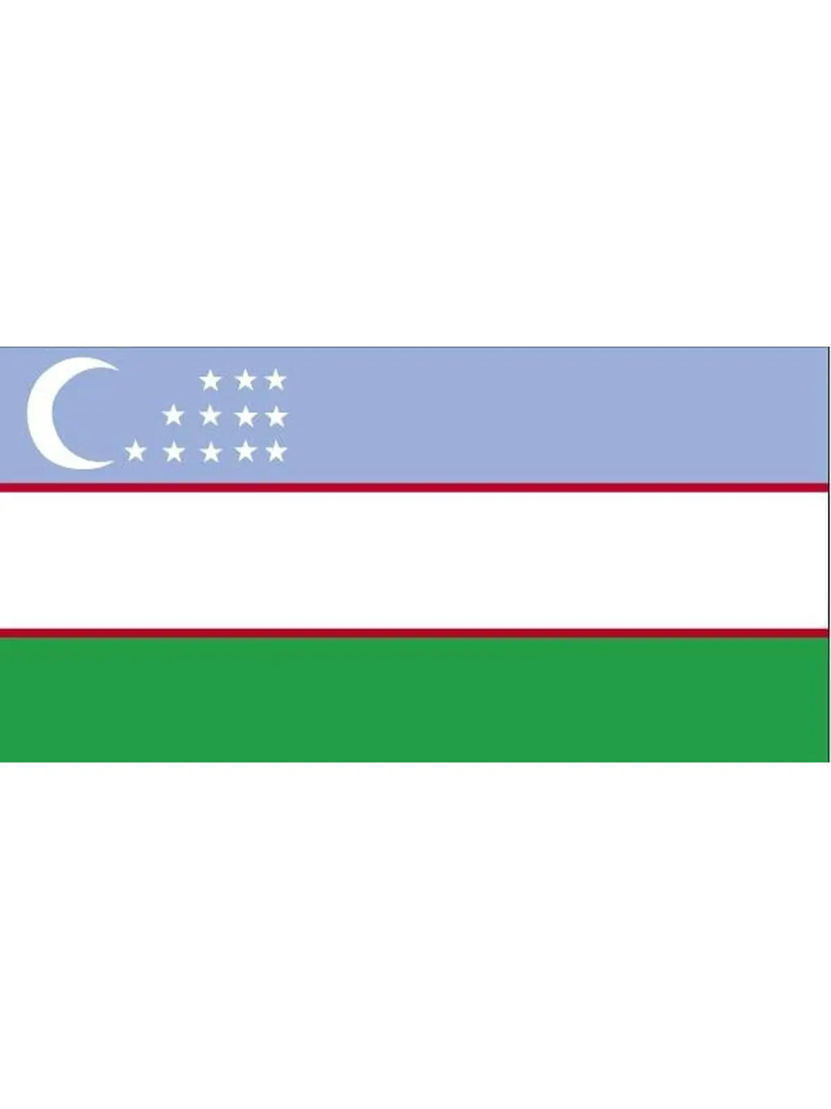 5 ft x 8 ft Nyl-Glo Uzbekistan Flag Banner, Festive & Party Supplies Backdrop for Home Decor