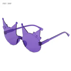 FHSY SHOP Chic Kuromi Party Sunglasses UV400 Protection Durable Novelty Shades for Anime Lovers Gifts, Themed Birthdays, and Statement Purple Festival Fashion polarized glasses