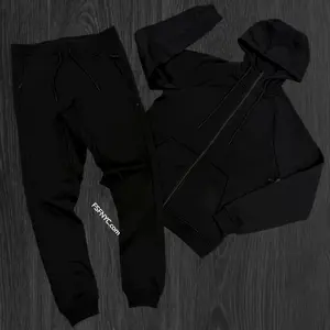 Narr - Classic UpTown Zip Up Sweat Suit - Black - 1080