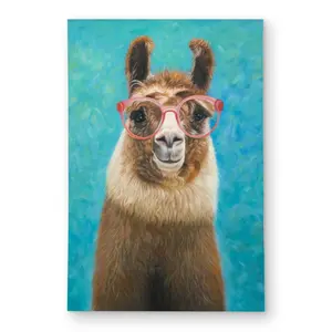 360 Stand 4x6 ft Super Soft Fuzzy Animal Printed Llama Nursery Rug - Kids Cozy Area Rug, Indoor Bedroom & Outdoor Home Decorative Soft Furnishing Carpet, Fuzzy Rug