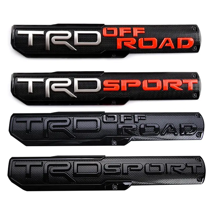 2-Pack Value High-Quality Off-Road Badge Decals - Self-Adhesive 4X4 Car Stickers, 25x5cm Rear Trunk Automotive Decoration, Sticker for Cars, Truck Accessories for SR5 V6 Pickup Trucks
