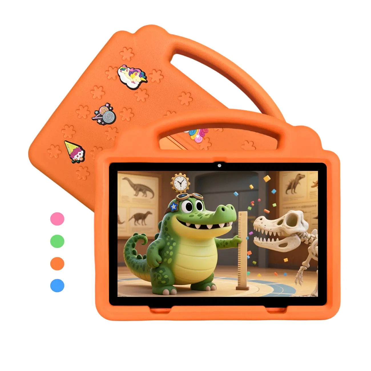10.1 Inch Android Touchscreen Tablet,supports SIM card, Tablet Pad, Portable Tablet with Silicone Protective Case, Educational & Entertainment Tablet, Learning Tablet, Toddler Tablet, Android Tablet Computer