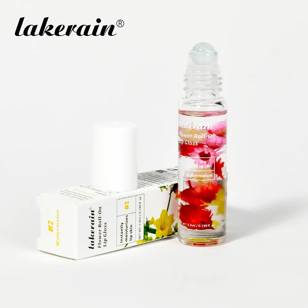 3 Counts Lip Oil Set, Hydrating & Plumping Rollerball Lip Serum, Nourishing Non-Sticky for Juicy, Dewy Lips, 3 Flavors (Mango/Watermelon/Strawberry), Lip Care​