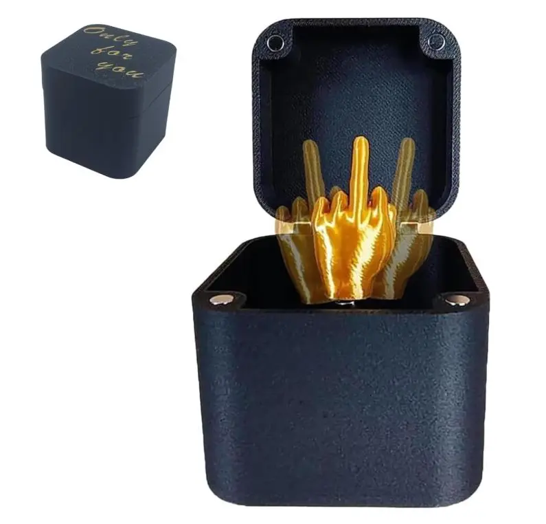 Middle Finger in a Box, Only for You, Middle Finger Gifts, Middle Finger Surprise Gift Box, Christmas Novelty Fun Prank Gift