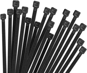 100 count  Zip Ties Heavy Duty 12 Inch,  Plastic Wire Ties with 50 Pounds Tensile Strength, Self-Locking Black Nylon Zip Ties for Indoor and Outdoor