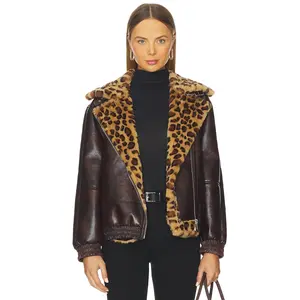 BLANKNYC Faux Leather Jacket in Weekend Warrior