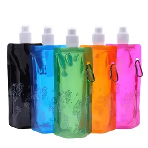 500ML Portable Ultralight Foldable Silicone Folding  Bottle  Bag Outdoor Sport Supplies Hiking Camping Soft Flask bag strap water bottle bag Halloween Compression Running Socks Anti-Slip Soccer Grip Socks
