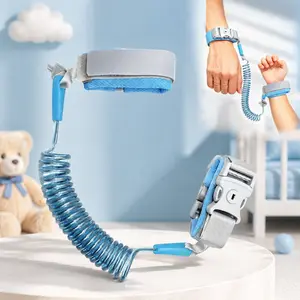 Reflective Toddler Anti-Lost Wrist Leash 6.56FT – Safety Lock Adjustable Wrist Link, Baby Walking Harness for Boys & Girls