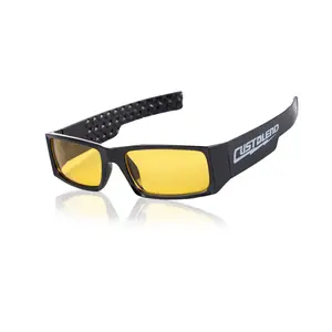 UV Protection Motorcycle Riding Glasses, Amber Motorcycle Glasses, Performance Motorcycle Goggles for Driving Day and Night