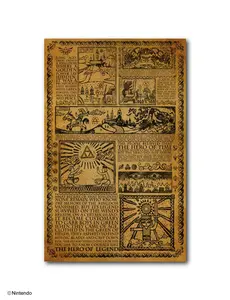 The Legend of Zelda™: Story of the Hero Map Poster Print (11x17)