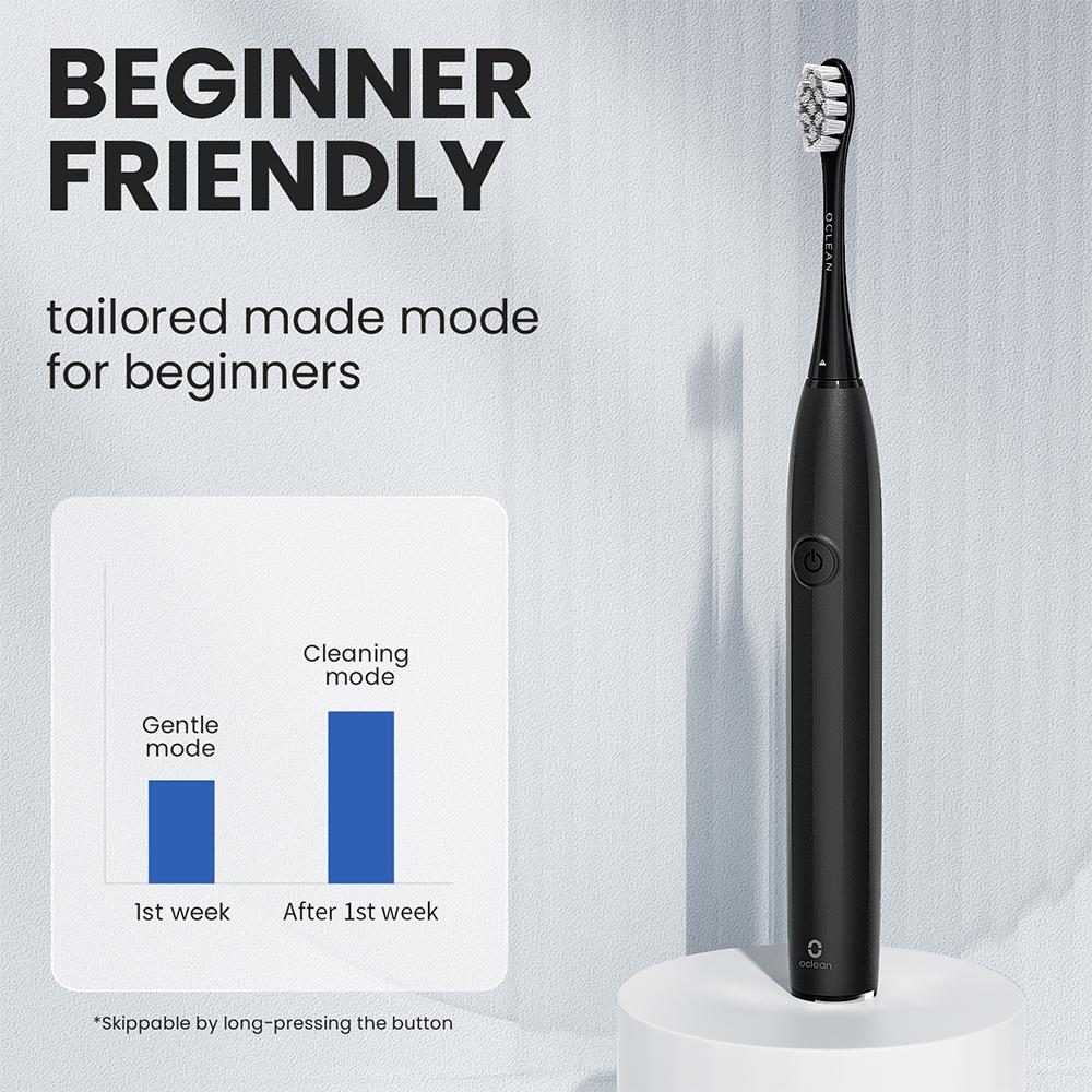 Oclean Electric Toothbrush,Whitening,72,000 VPM Deep Clean,Sensitive Base Protection,30-Day Battery,Soft Bristles,Gentle,Cleansing,Beginner Friendly