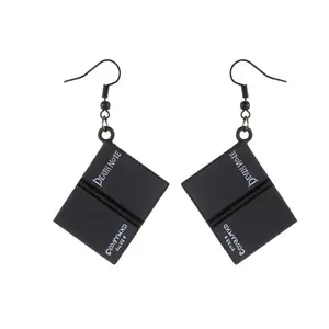 Fashion Jewelry Drop Clip On Earring Charm Gift Anime Death Note Earrings for Women L Cross Metal Brincos Women